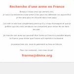 Recherhe Arme en France. thumbnail